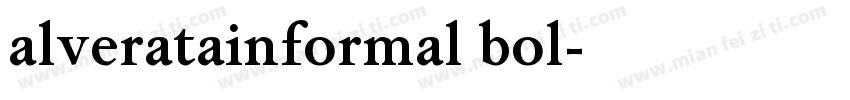 alveratainformal bol字体转换
